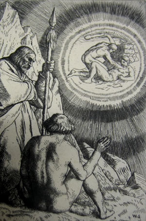 Book XI: Michael summarises the events of the Bible for Adam - Cain and Abel