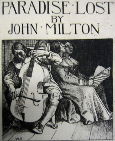 Milton playing to his daughters